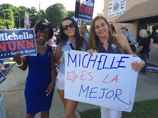 Supporters of Michelle Nunn GOTV (2014)