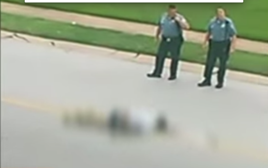 That is Darren Wilson standing on the right. While much emphasis is put on the size of Mike Brown, please notice that Darren Wilson is similar in height and weight.