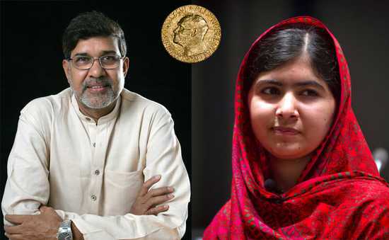 Kailash Satyarthi and Malala Yousafzai, winners of the 2014 Nobel Peace Prize