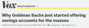 Vox Goldman Sachs