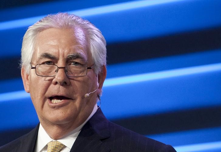 ExxonMobil Chairman and CEO Rex Tillerson speaks during the IHS CERAWeek 2015 energy conference in Houston