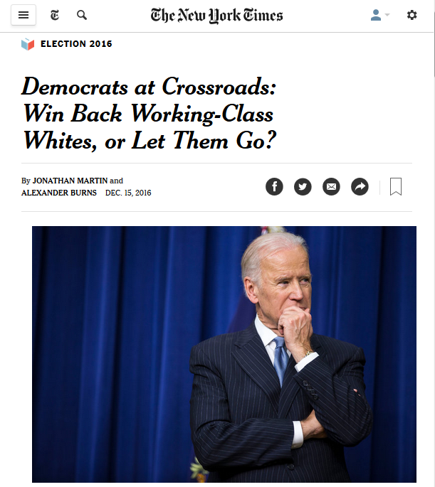 Dec 16 2016 NYT’s False Choice for Democrats: Move to the Right or Divide by Race