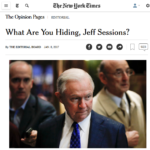 NYT: If Only We Knew What We Already Know About Jeff Sessions