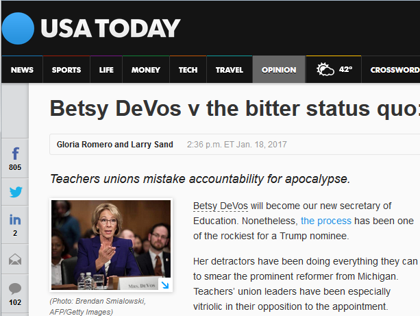 Media Consensus on ‘Failing Schools’ Paved Way for DeVos